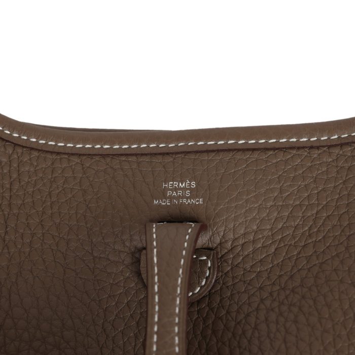 Handmade Bag HE TPM Etoupe Clemence Palladium Hardware - 图片 7