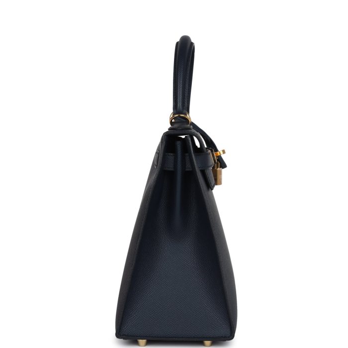 Handmade HKS 28 Bleu Indigo Epsom Gold Hardware - 图片 3