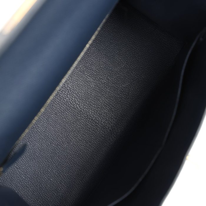 Handmade HKS 28 Bleu Indigo Epsom Gold Hardware - 图片 7