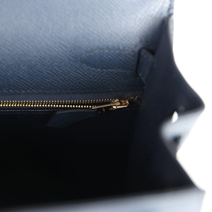 Handmade HKS 28 Bleu Indigo Epsom Gold Hardware - 图片 8