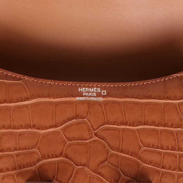 Handmade Bag HC 1-24 Gold Matte Alligator Marquette Palladium Hardware - 图片 7