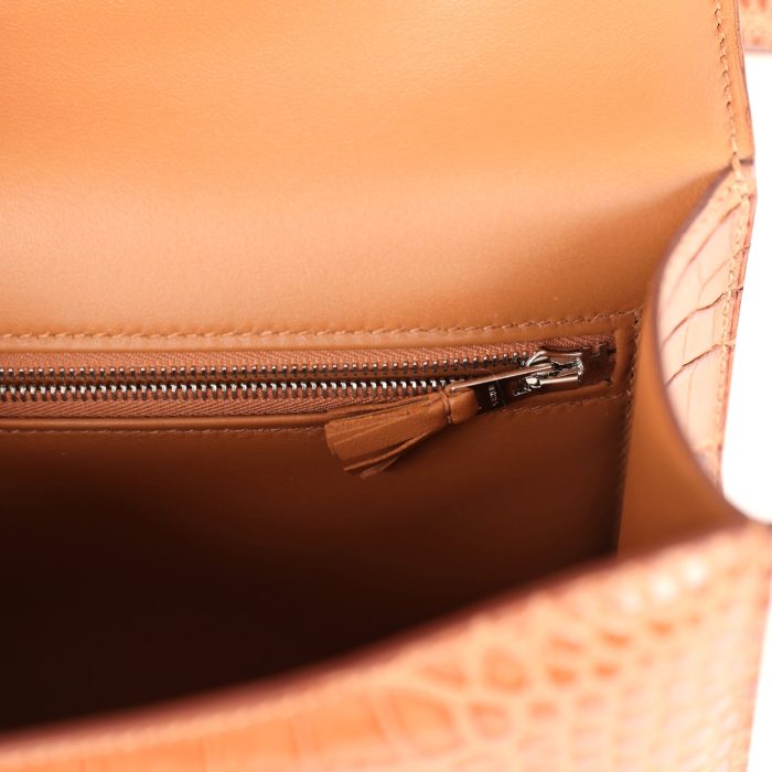 Handmade Bag HC 1-24 Gold Matte Alligator Marquette Palladium Hardware - 图片 9