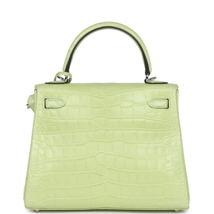 Handmade HKR 25 Jaune Bourgeon Matte Alligator Palladium Hardware - Image 4