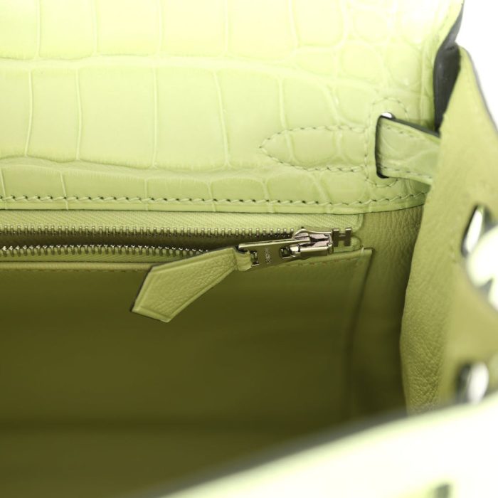 Handmade HKR 25 Jaune Bourgeon Matte Alligator Palladium Hardware - Image 8