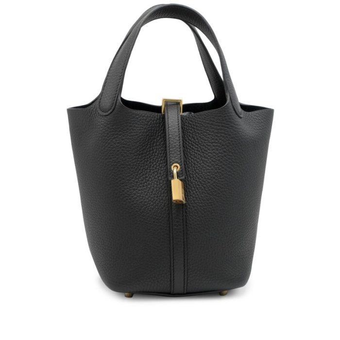 Handmade HPL 18 Black Clemence Gold Hardware