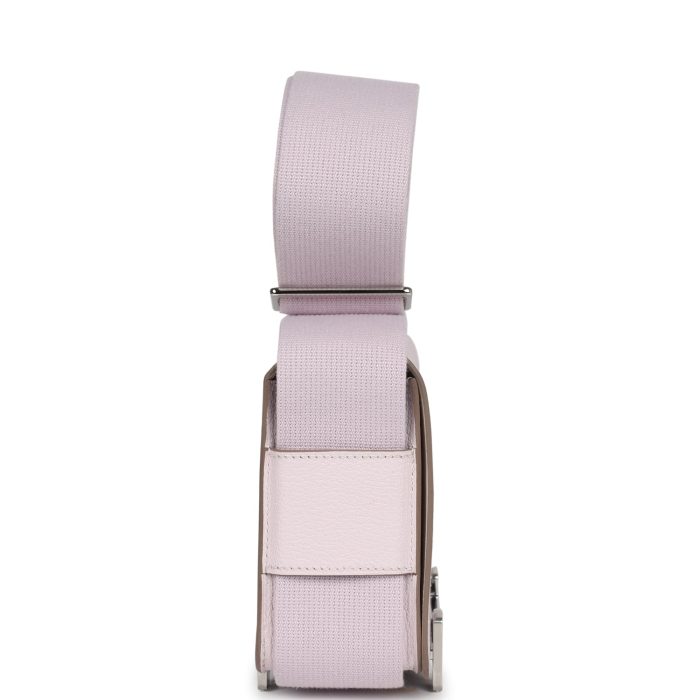 Handmade Bag HG Mauve Pale and Rouge Sellier Chevre Palladium Hardware - 图片 3