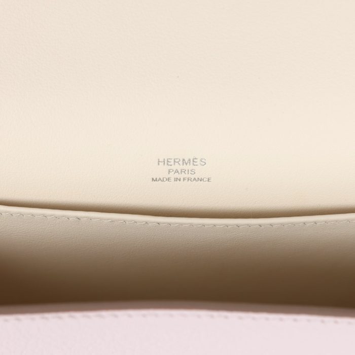 Handmade Bag HG Mauve Pale and Rouge Sellier Chevre Palladium Hardware - 图片 6