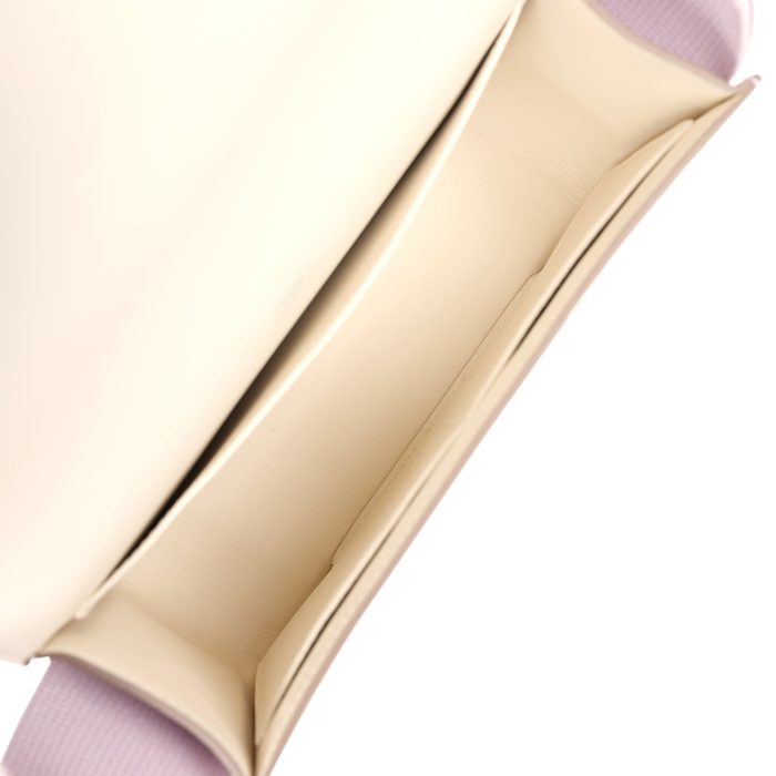 Handmade Bag HG Mauve Pale and Rouge Sellier Chevre Palladium Hardware - 图片 7