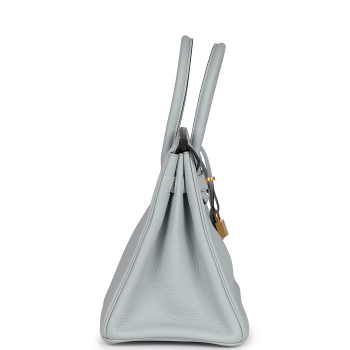 Handmade Bag HB 30 Bleu Pale Clemence Gold Hardware - 图片 3