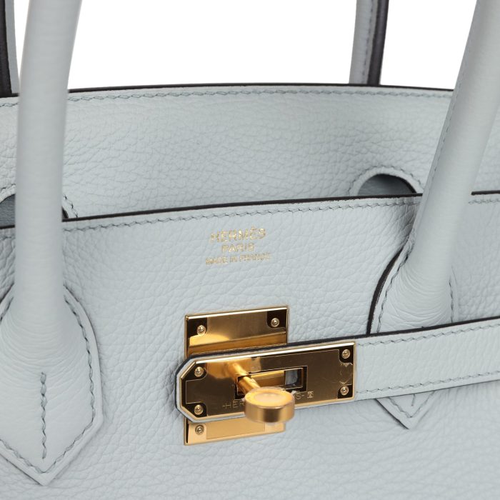 Handmade Bag HB 30 Bleu Pale Clemence Gold Hardware - 图片 6