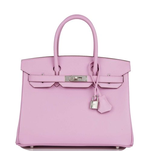 Handmade Bag HB 30 Mauve Sylvestre Epsom Palladium Hardware
