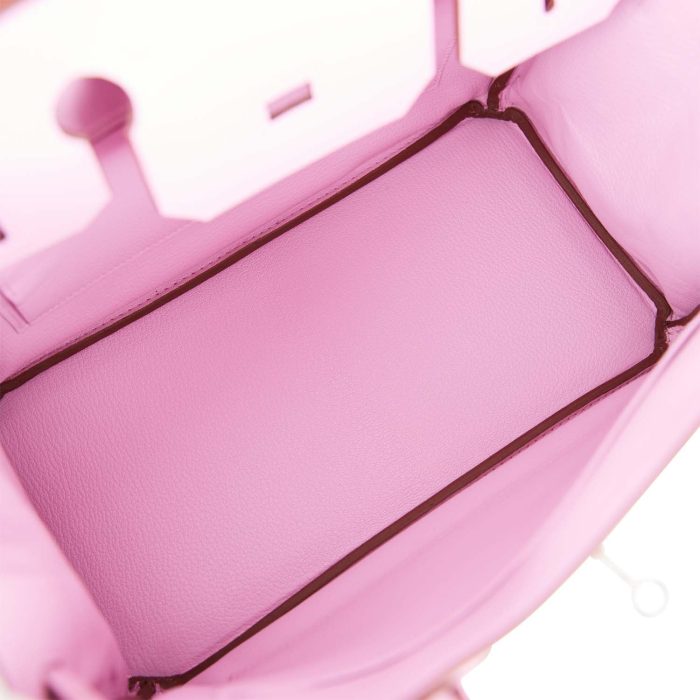 Handmade Bag HB 30 Mauve Sylvestre Epsom Palladium Hardware - 图片 7