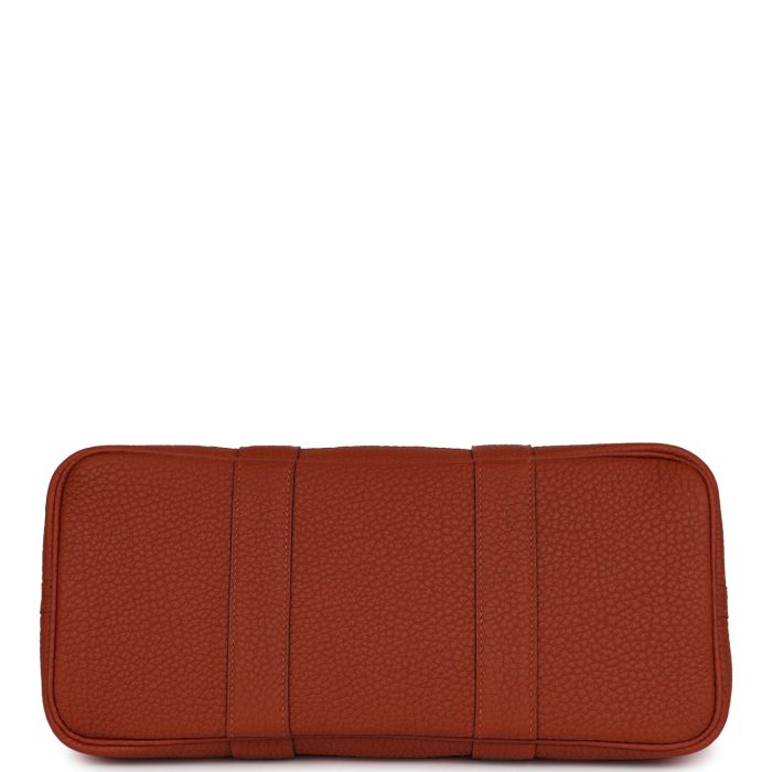 Handmade Bag HGP 30 Terre Battue and Cuivre Toile Canvas and Negonda Palladium Hardware - 图片 4
