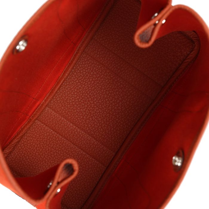 Handmade Bag HGP 30 Terre Battue and Cuivre Toile Canvas and Negonda Palladium Hardware - 图片 5