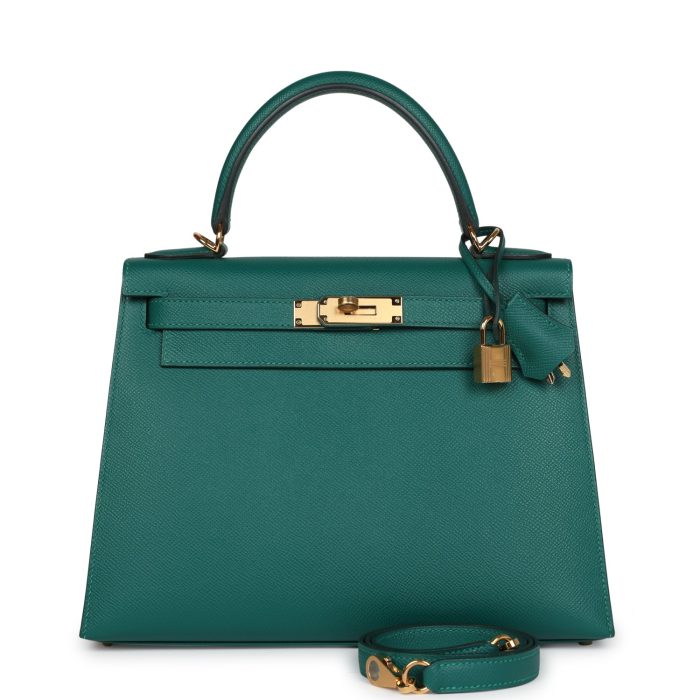 Handmade HKS 28 Malachite Epsom Gold Hardware