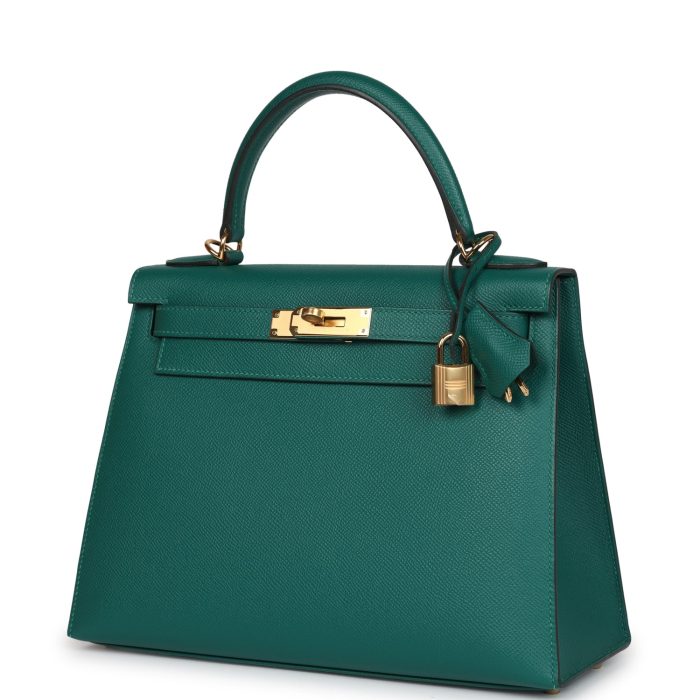 Handmade HKS 28 Malachite Epsom Gold Hardware - 图片 3