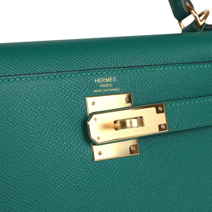 Handmade HKS 28 Malachite Epsom Gold Hardware - 图片 7
