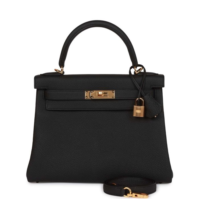Handmade HKR 28 Black Togo Gold Hardware