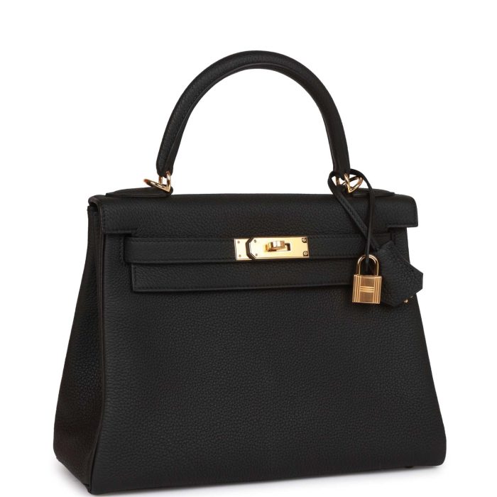 Handmade HKR 28 Black Togo Gold Hardware - 图片 2