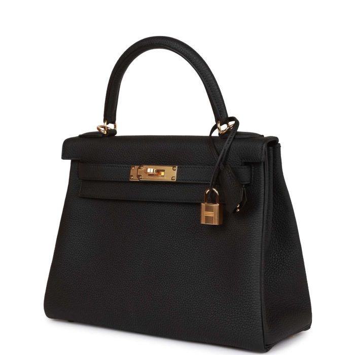 Handmade HKR 28 Black Togo Gold Hardware - 图片 5