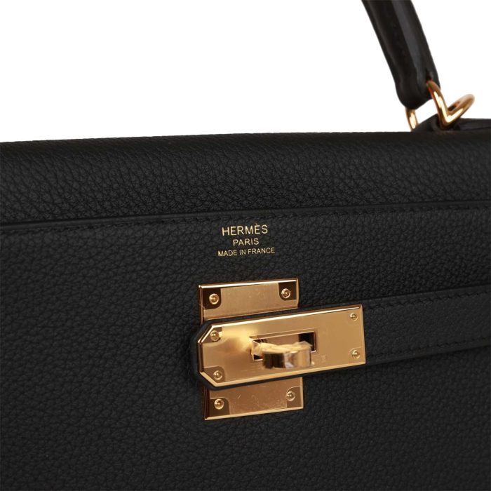 Handmade HKR 28 Black Togo Gold Hardware - 图片 7