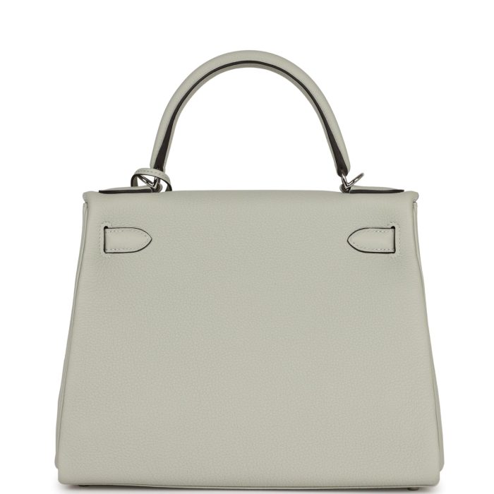 Handmade HKR 28 Gris Neve Togo Palladium Hardware - 图片 5