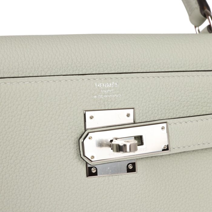 Handmade HKR 28 Gris Neve Togo Palladium Hardware - 图片 7