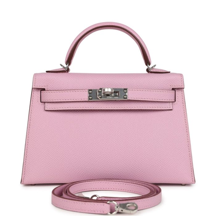 Handmade HKS 20 Mauve Sylvestre Epsom Palladium Hardware