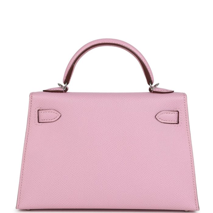 Handmade HKS 20 Mauve Sylvestre Epsom Palladium Hardware - 图片 4