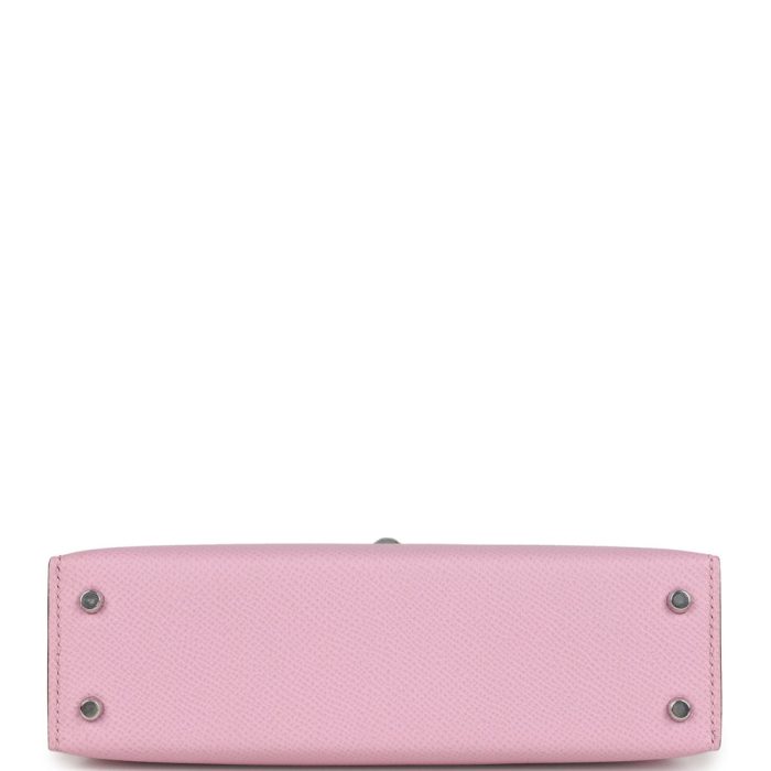 Handmade HKS 20 Mauve Sylvestre Epsom Palladium Hardware - 图片 5