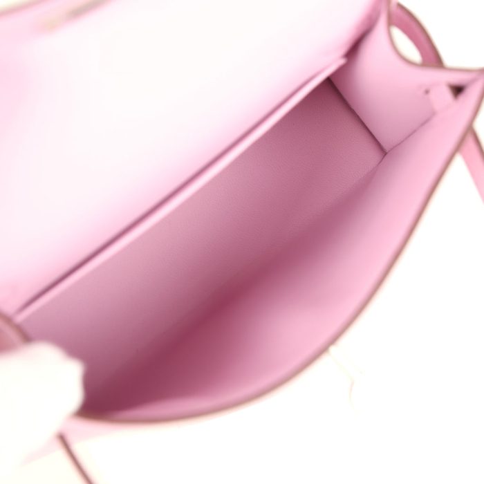 Handmade HKS 20 Mauve Sylvestre Epsom Palladium Hardware - 图片 7