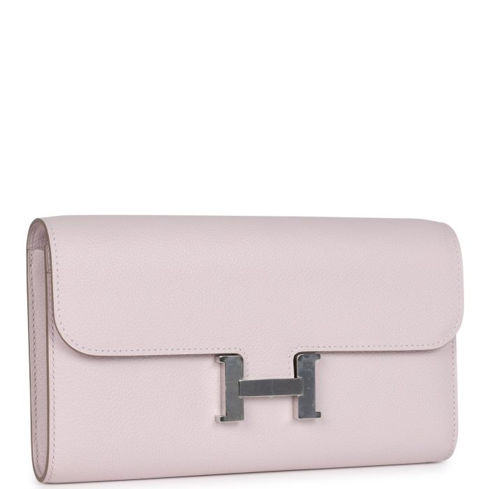 Handmade Bag HC Wallet To Go Mauve Pale Evercolor Palladium Hardware - 图片 2