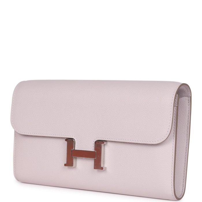 Handmade Bag HC Wallet To Go Mauve Pale Evercolor Palladium Hardware - 图片 5