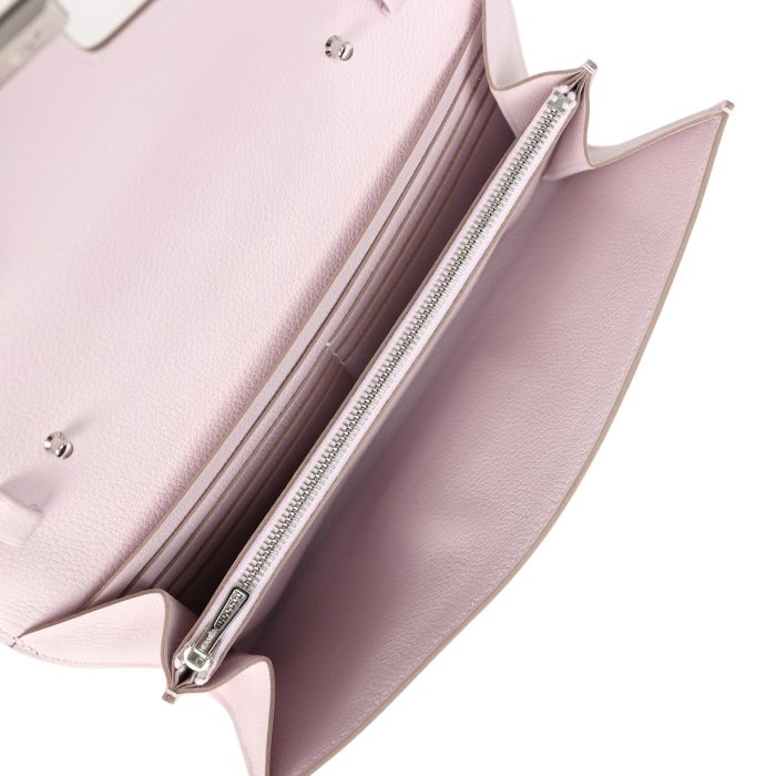 Handmade Bag HC Wallet To Go Mauve Pale Evercolor Palladium Hardware - 图片 7