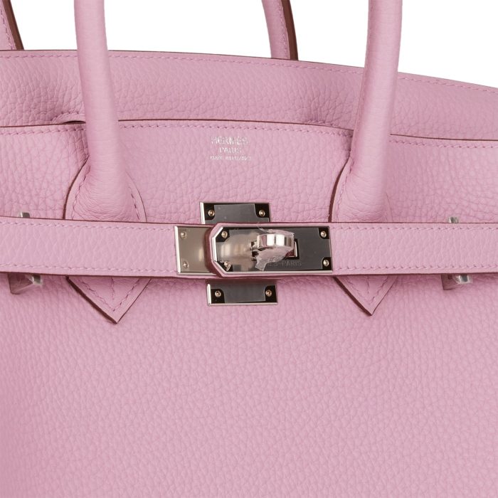 Handmade Bag HB 30 Mauve Sylvestre Clemence Palladium Hardware：圖片 6