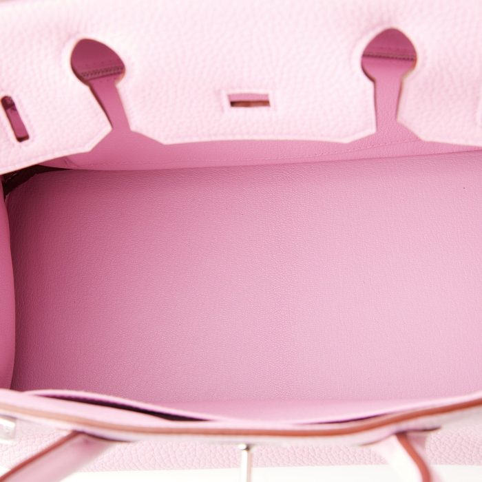 Handmade Bag HB 30 Mauve Sylvestre Clemence Palladium Hardware：圖片 7