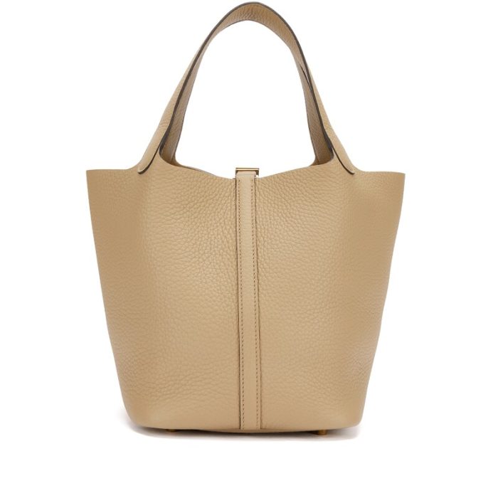 Handmade HPL 22 Beige Marfa Clemence Gold Hardware - 图片 3