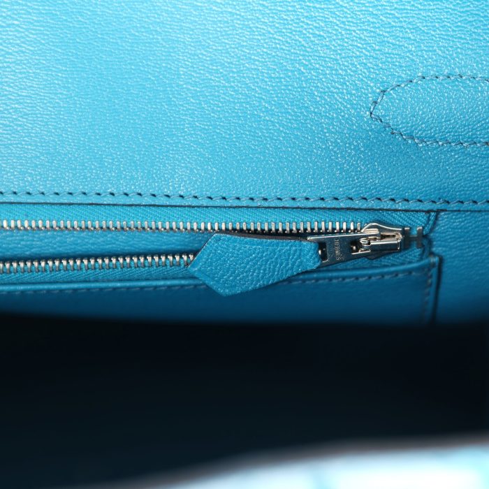 Handmade Bag HB 30 Bleu Izmir Shiny Niloticus Crocodile Palladium Hardware - 图片 8