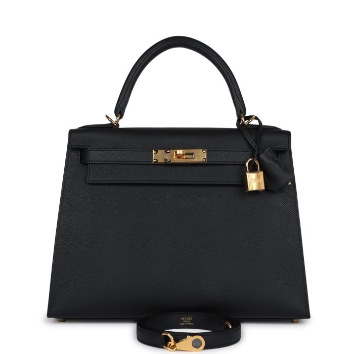 Handmade HKS 28 Black Epsom Gold Hardware