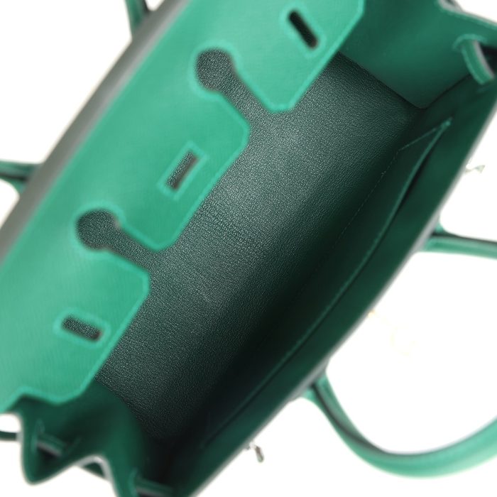 Handmade Bag HB Sellier 25 Vert Moyen Epsom Electrum Hardware - 图片 7