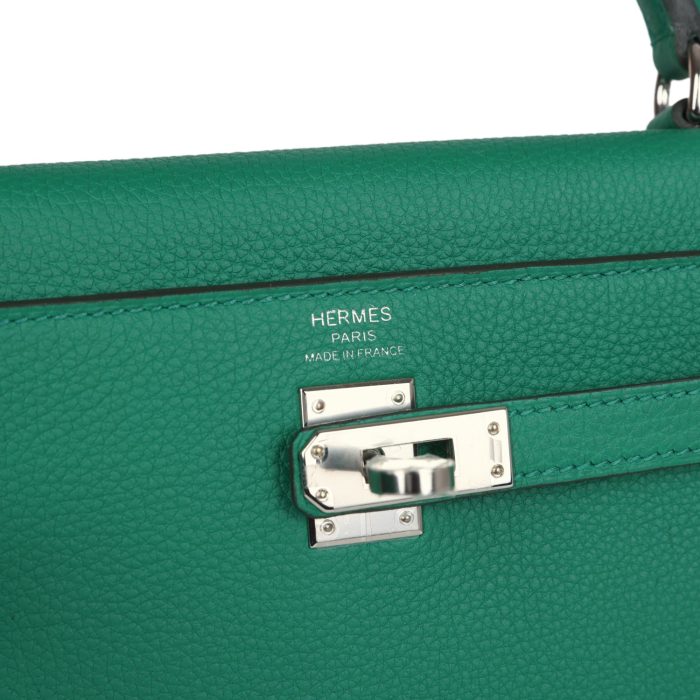 Handmade HKR 25 Vert Vertigo Togo Palladium Hardware - 图片 6